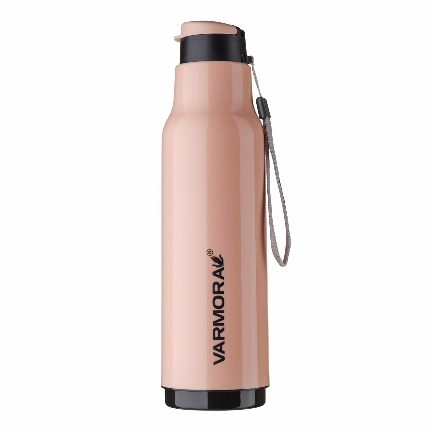 Varmora Sofia - Insulated Water Bottle, Plastic Inner, 100% Virgin Plastic, warm & Cold Compatible, BPA Free