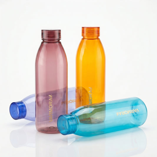 Varmora Aqua Falcon - 850 ml Fridge Water Bottle, Food Grade Plastic, Odor Free & Leakproof, Translucent