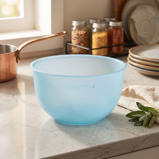 Varmora Plastic Mixing Bowl - FDA Approved & BPA Free, Multi-Purpose Bowl, Microwave Friendly