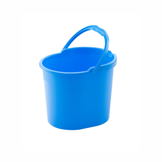 Varmora Oval Bucket 100% Virgin Plastic, Sturdy Handle & Durable Build