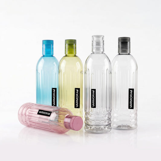 Varmora Aqua Neptune - FDA Approved BPA-Free, Crystal Clarity, Leak Proof, 1 LTR