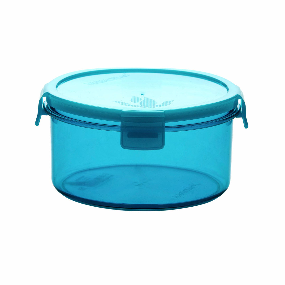 Varmora Clamp It Round PC- Airtight Storage Container with Locking Clips, 100% Virgin Plastic, Food Grade & Leak Proof