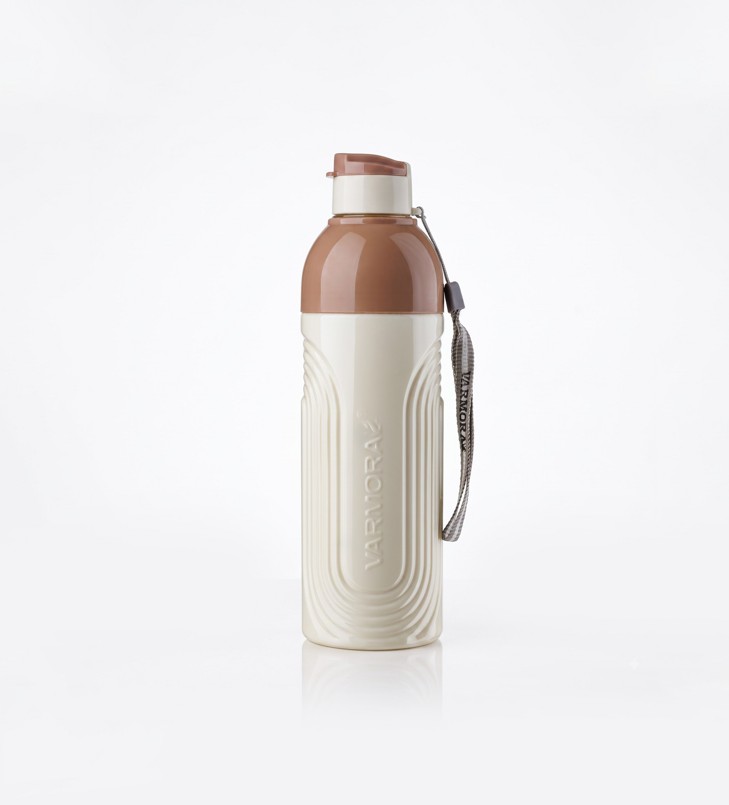 Varmora Bruce - Insulated Water Bottle, Plastic Inner, 100% Virgin Plastic, warm & Cold Compatible, BPA Free