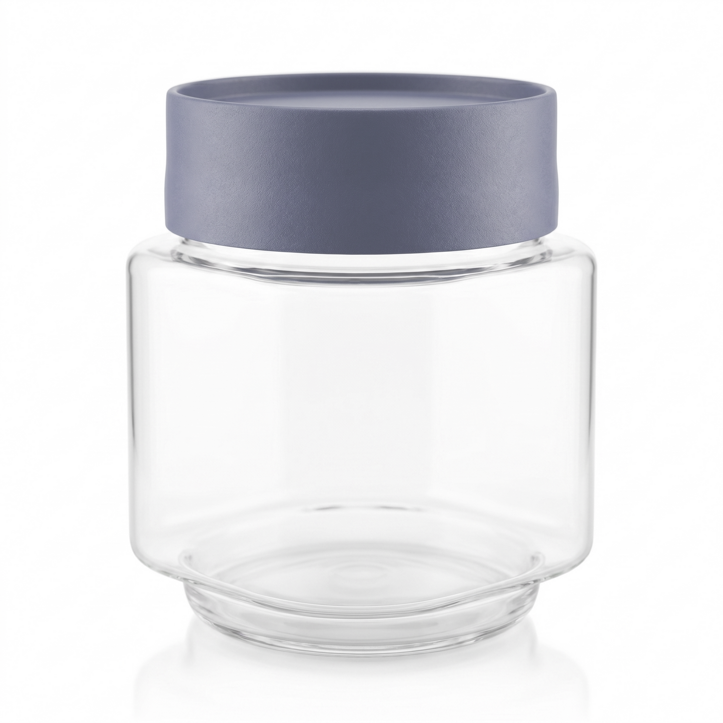 Varmora Store N Stack Square 650 ml - Set of 3, Dry Storage Containers, Airtight Lid, Stackable Design, Transparent Plastic Canisters