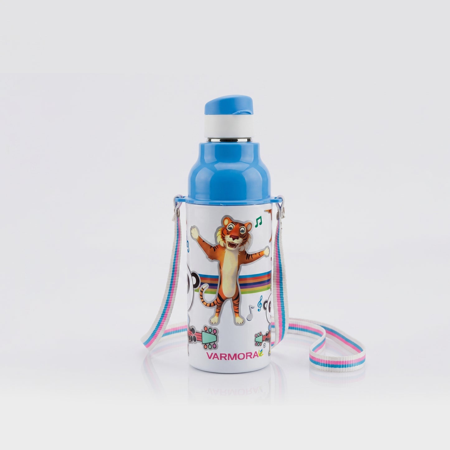 Varmora Sofia - Insulated Sipper Bottle For Kids, 100% Virgin Plastic, Stainless Steel Interior, Hot & Cold Compatible, 430 ml