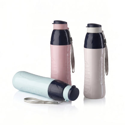 Varmora Gripo - 900 ML Insulated Water Bottle, Plastic Inner, 100% Virgin Plastic, Hot & Cold Compatible