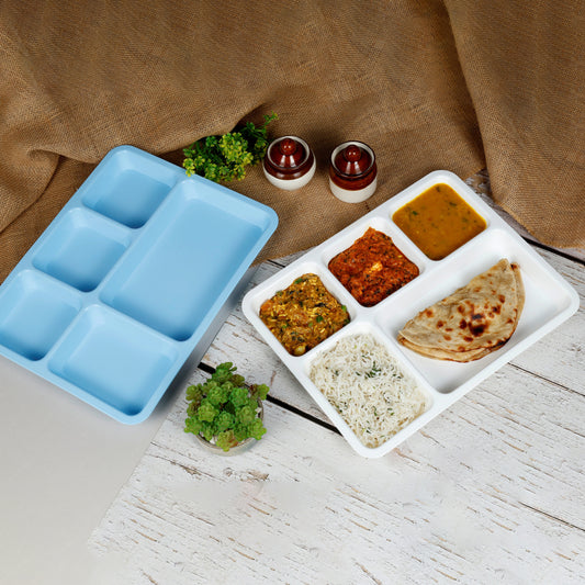 Varmora Meal Plate Big - 100% Virgin Plastic, Food Grade