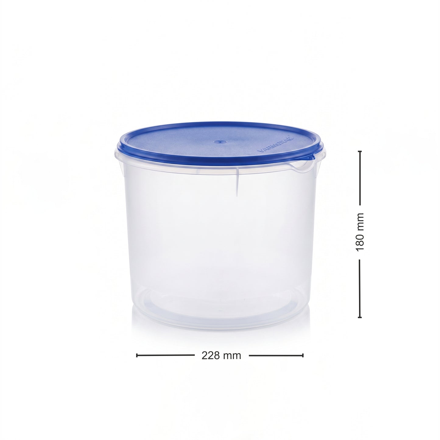 Varmora Magnum Round - Full Set (6 Pcs), Air-Tight Plastic Storage Containers, Food-Grade Plastic
