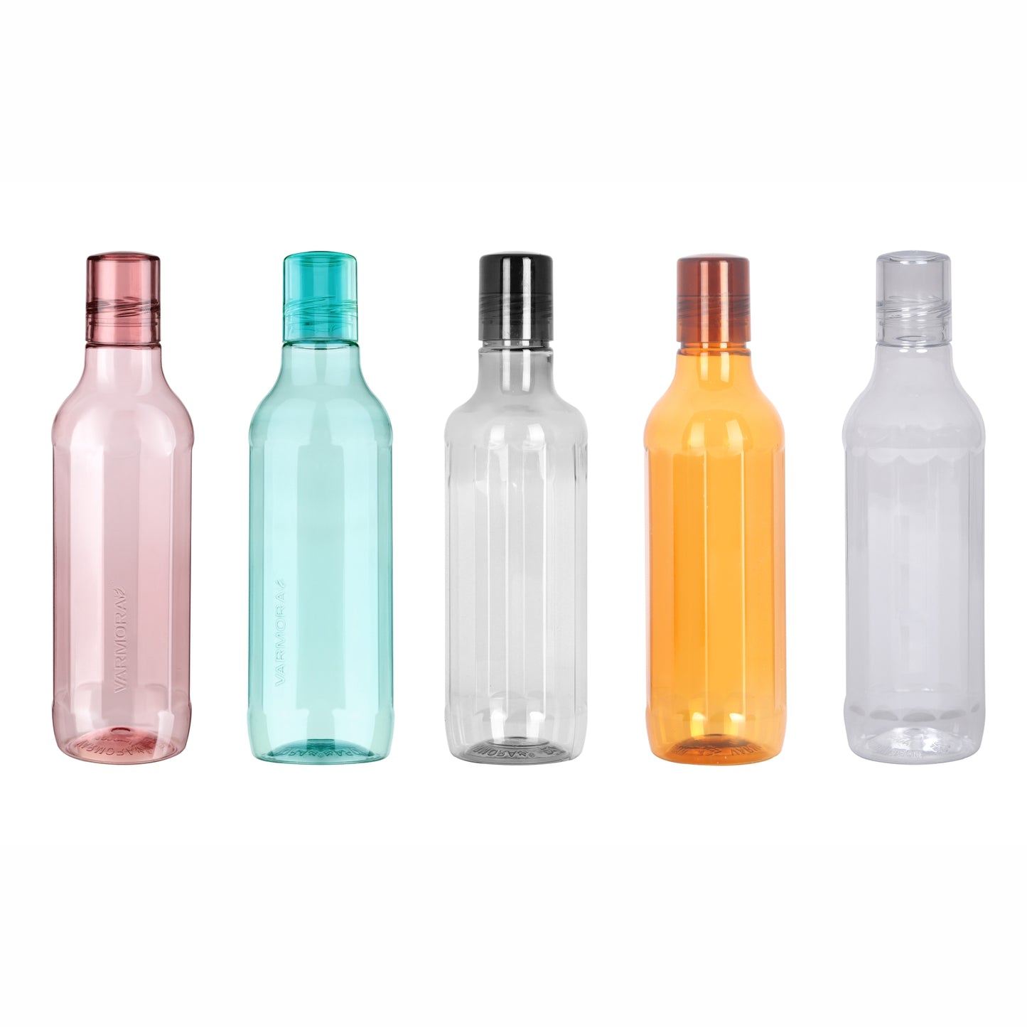 Varmora Aqua Hexa – Plastic Water Bottle, BPA Free, 100% Virgin Plastic, Leak Proof, Ideal for Daily Desk Hydration, 500 ml., 750 ml.