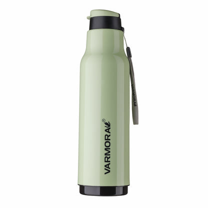 Varmora Sofia - Insulated Water Bottle, Plastic Inner, 100% Virgin Plastic, warm & Cold Compatible, BPA Free