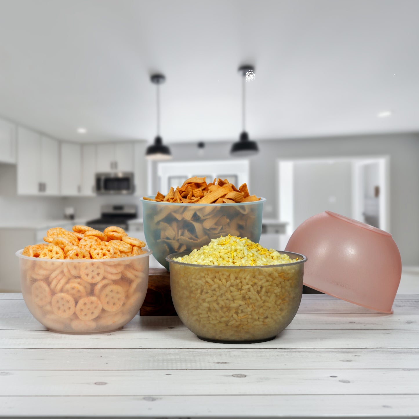 Varmora Plastic Mixing Bowl - FDA Approved & BPA Free, Multi-Purpose Bowl, Microwave Friendly