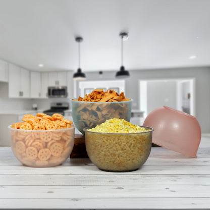 Varmora Plastic Mixing Bowl - FDA Approved & BPA Free, Multi-Purpose Bowl, Microwave Friendly
