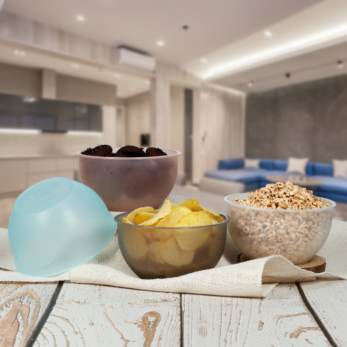 Varmora Plastic Mixing Bowl - FDA Approved & BPA Free, Multi-Purpose Bowl, Microwave Friendly