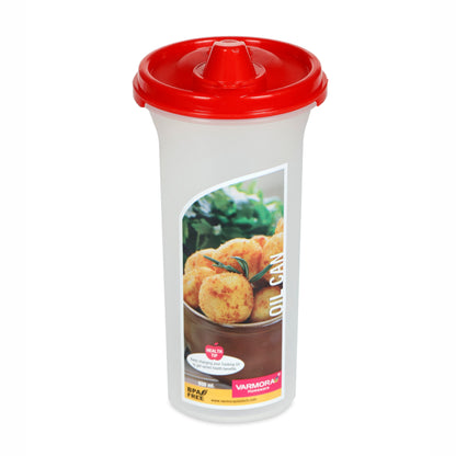 Varmora Oil Can - Plastic Oil Container, Leak Proof, Food-Grade Material, FDA Approved & BPA-Free, 440 ML, 650 ML