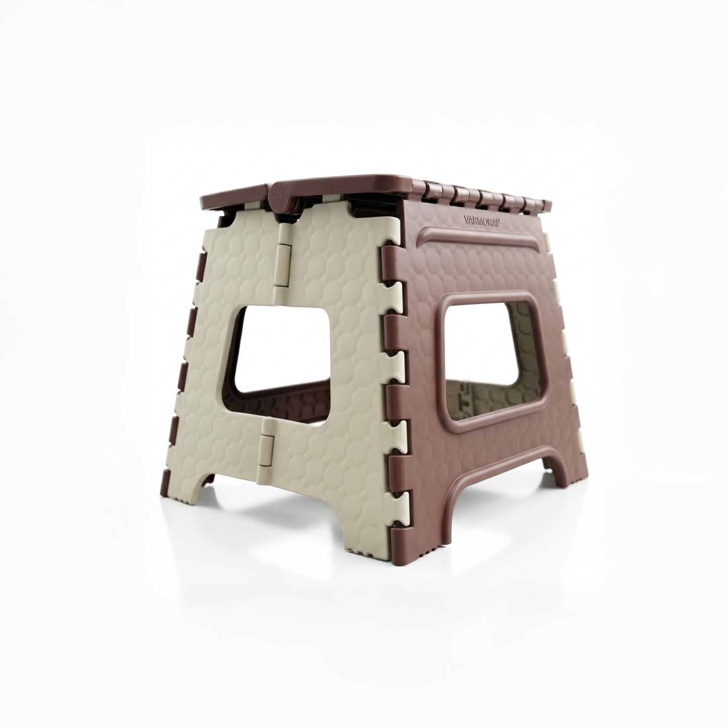Varmora Folding Stool Small - Lightweight & Portable, Ergonomic Handle, Sturdy Design