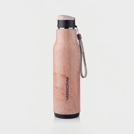 Varmora Sofia - Insulated Water Bottle, Stainless Steel Inner, 100% Virgin Plastic, Hot & Cold Compatible