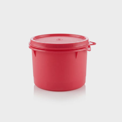 Varmora Magnum - Round Plastic Container With Lid, Set of 2, Colour - Pink & Yellow, Food - Grade Material, Air-Tight Seals, FDA Approved & BPA-Free, 750 ML, Set of 2