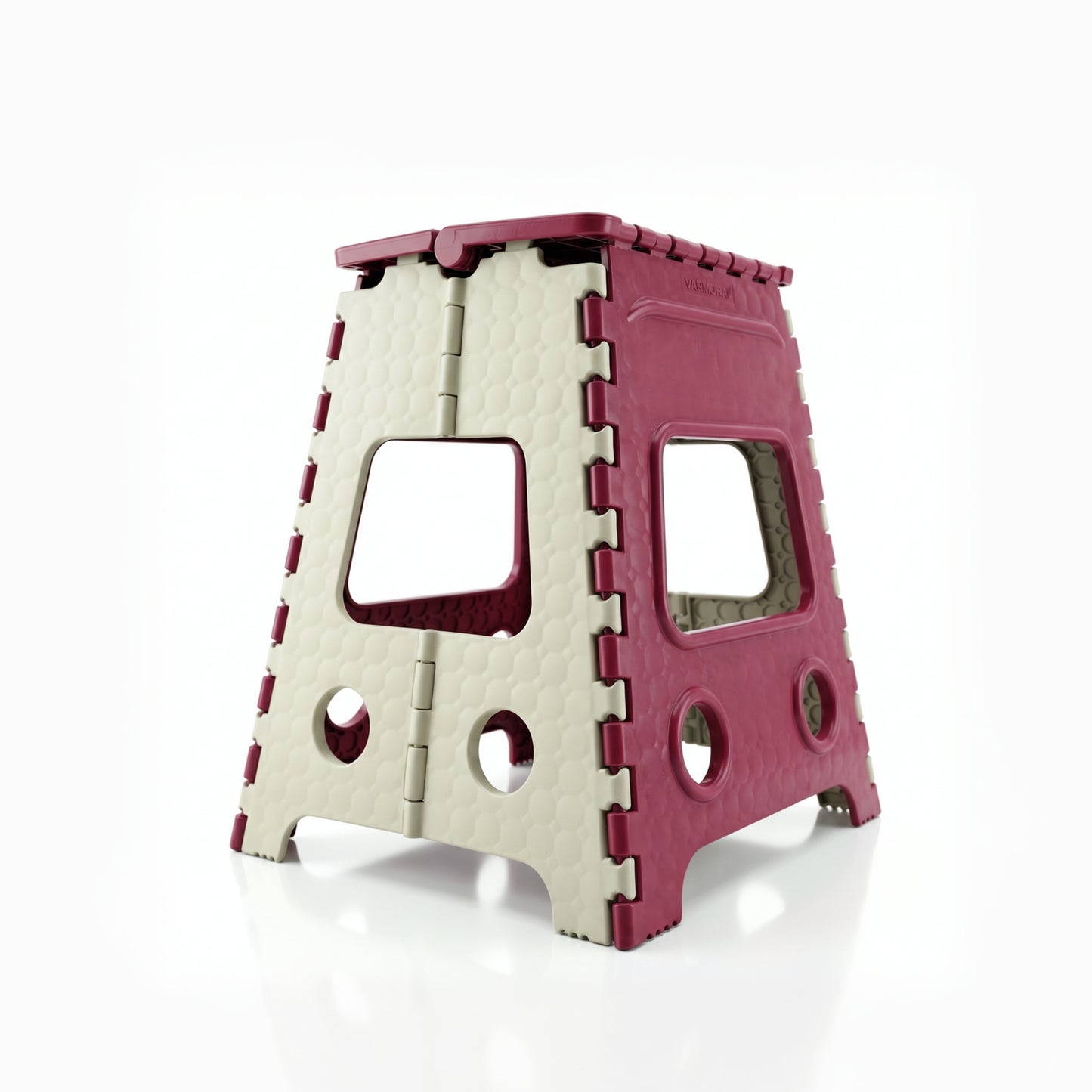 Varmora Folding Stool Big, Lightweight & Portable, Ergonomic Handle, Sturdy Design