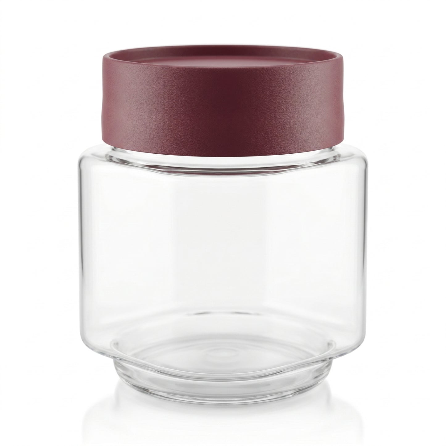 Varmora Store N Stack Square 650 ml - Set of 3, Dry Storage Containers, Airtight Lid, Stackable Design, Transparent Plastic Canisters