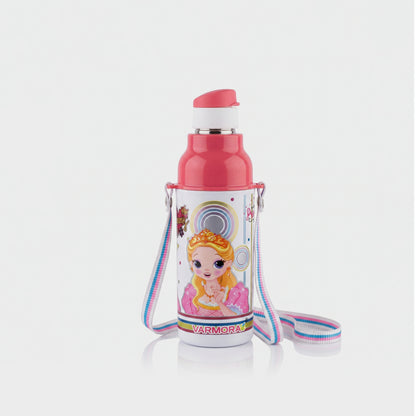Varmora Sofia - Insulated Sipper Bottle For Kids, 100% Virgin Plastic, Stainless Steel Interior, Hot & Cold Compatible, 430 ml