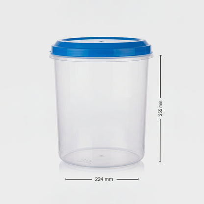 Varmora Glory - Set of 3(5,7,10 Ltr), Plastic Containers With Air-Tight Lid, For Storing Atta, Flour & Rice, Transparent Design, BPA Free 100% Food-Grade Plastic