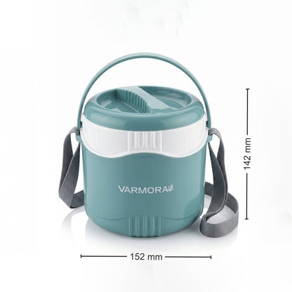 Varmora Bento Lunch 2 + Sofia 600 - Leak-Proof Container, Insulated Outer, 100% Food Grade