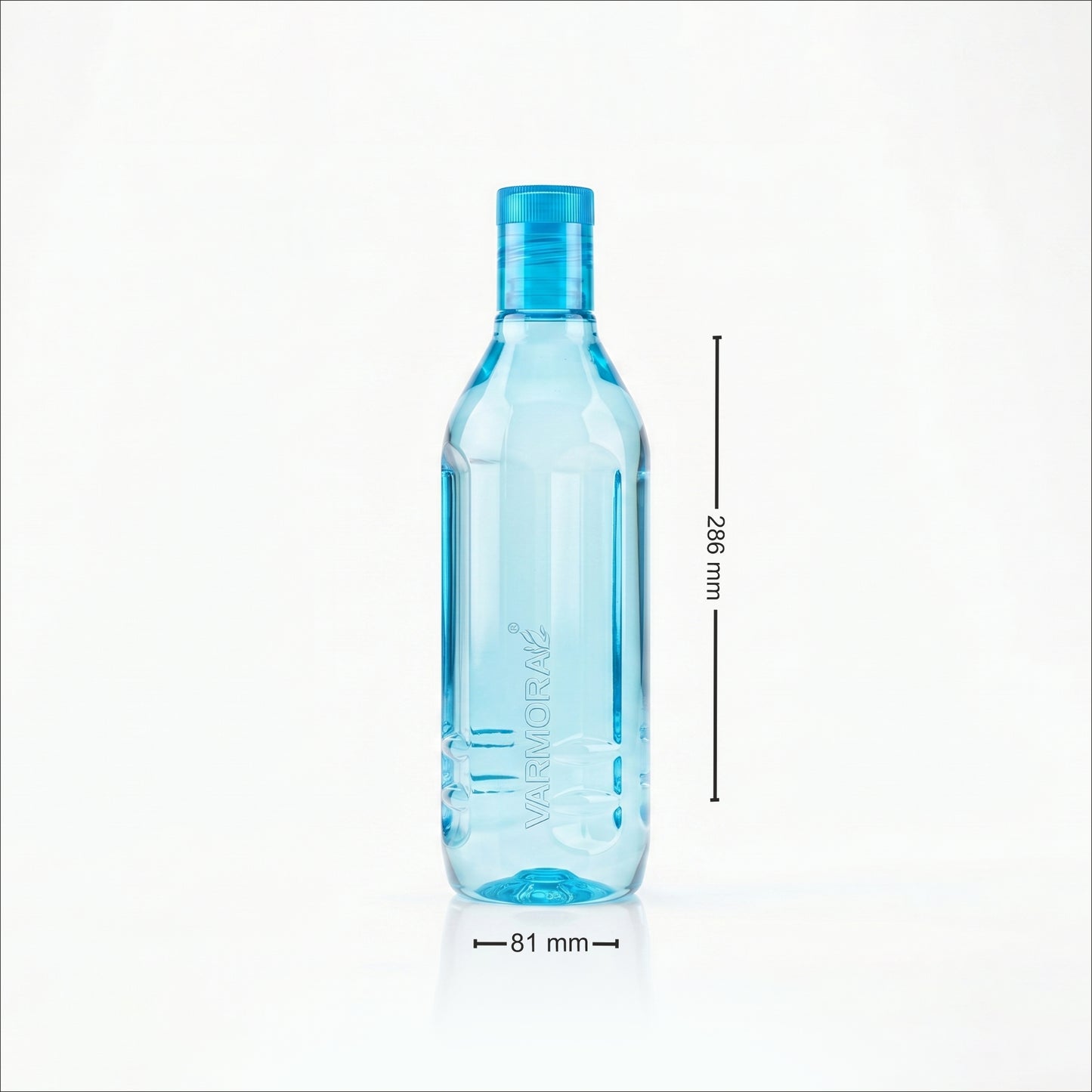Varmora Aqua Lagoon – Plastic Water Bottle, BPA Free, 100% Virgin Plastic, Leak Proof, Crystal Clarity, 1 Litre.