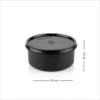Varmora SS Magnum Round - Plastic Container With Airtight Lid, Stainless Steel Interior, Food-Grade Material