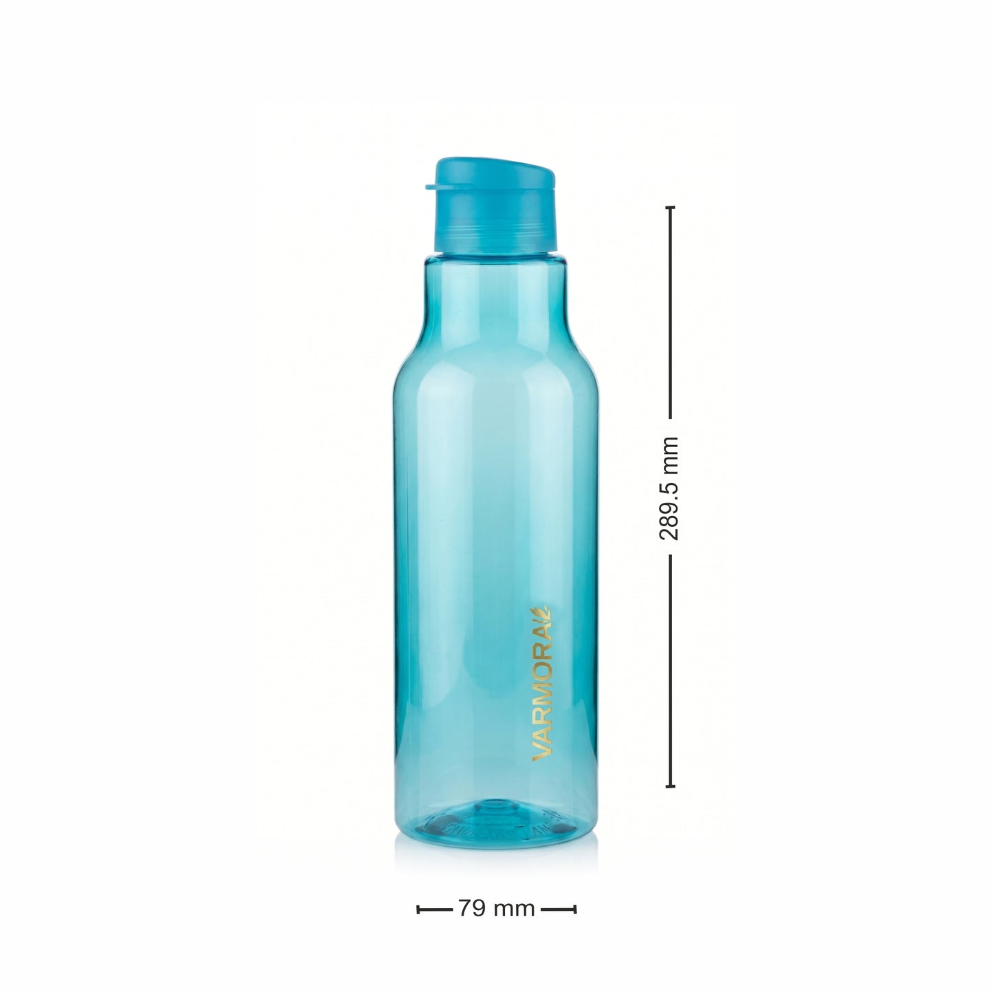 Varmora Aqua Hydro – Plastic Water Bottle, BPA Free, 100% Virgin Plastic, Leak Proof, Ideal for Daily Desk Hydration, 1 Ltr.