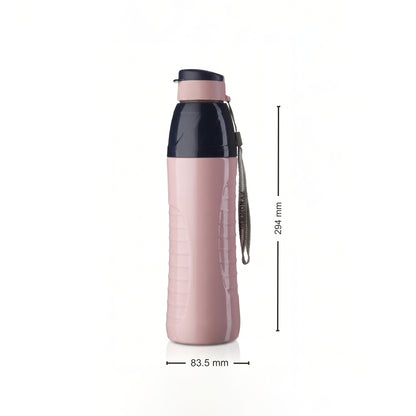 Varmora Gripo - 900 ML Insulated Water Bottle, Plastic Inner, 100% Virgin Plastic, Hot & Cold Compatible
