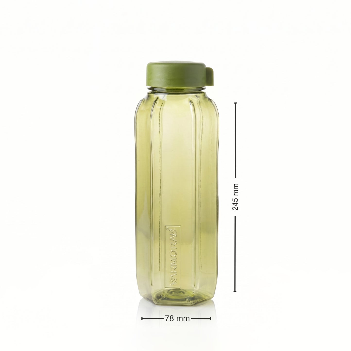 Varmora Aqua Hexaware – Plastic Water Bottle, BPA Free, 100% Virgin Plastic, Leak Proof, 1 Litre.