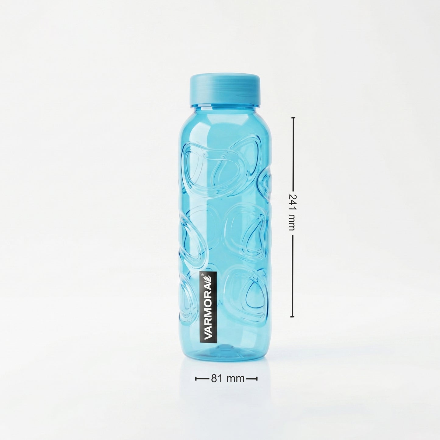 Varmora Aqua Glory – Plastic Water Bottle, BPA Free, 100% Virgin Plastic, Leak Proof, Ideal for Daily Desk Hydration, 1 Litre.