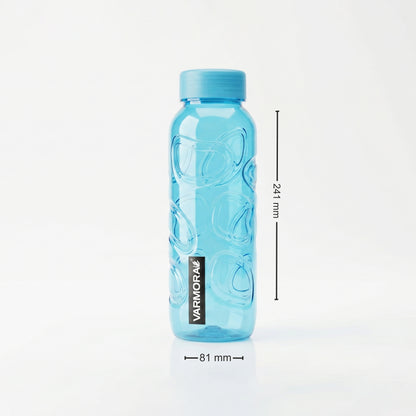 Varmora Aqua Glory – Plastic Water Bottle, BPA Free, 100% Virgin Plastic, Leak Proof, Ideal for Daily Desk Hydration, 1 Litre.