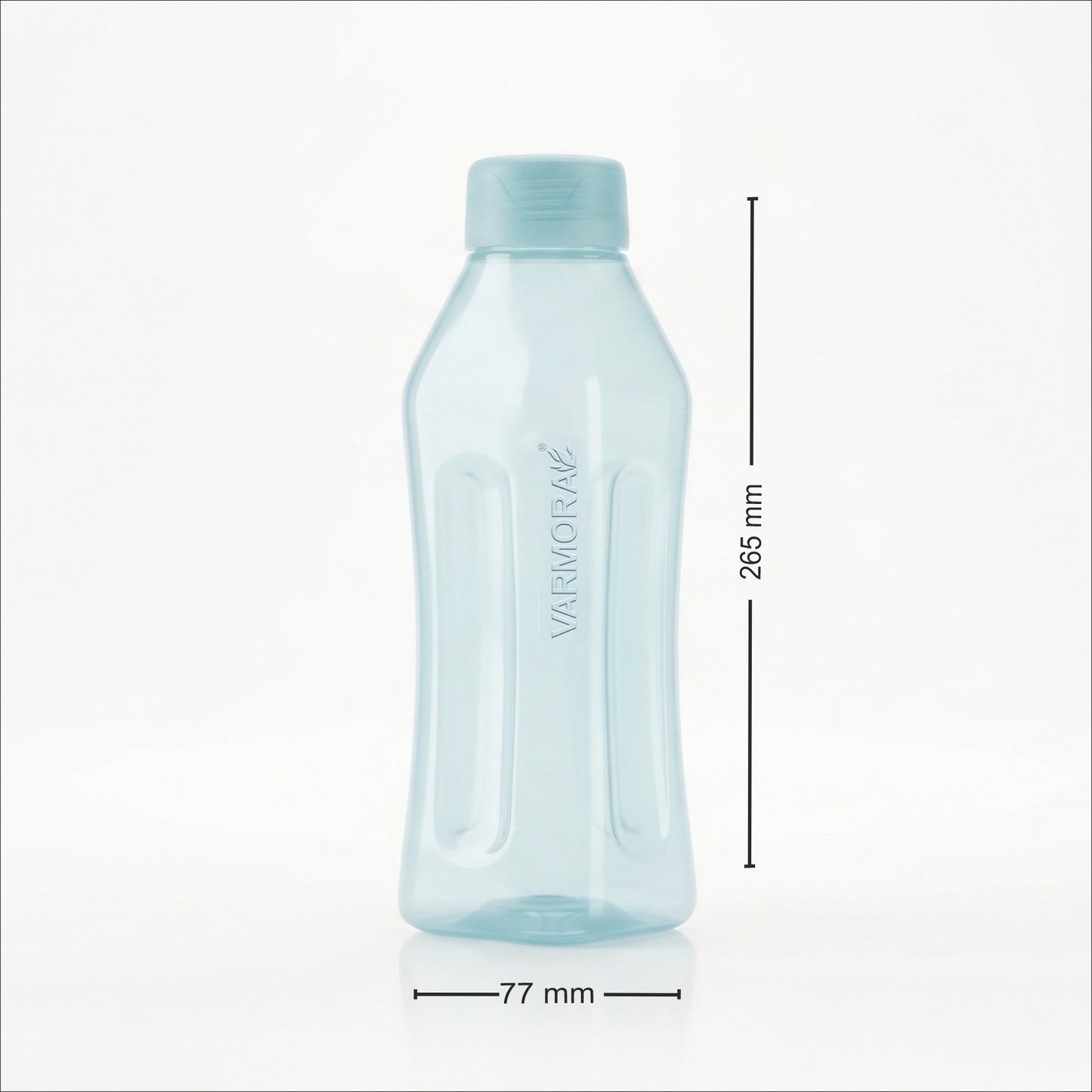 Varmora Aqua Fresh – Plastic Water Bottle, BPA Free, Food Grade Plastic, Transparent Design, 1000ml