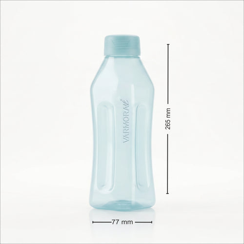 Varmora Aqua Fresh – Plastic Water Bottle, BPA Free, Food Grade Plastic, Transparent Design, 1000ml