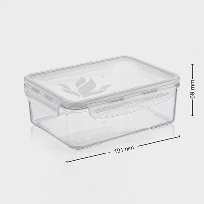 Varmora Clamp It – Rectangle Airtight Storage Container with Clip-Lock Lid, Food-Grade Plastic