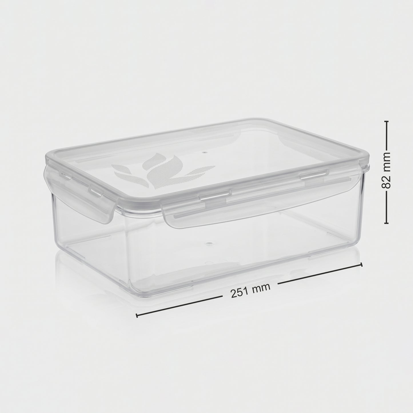 Varmora Clamp It – Rectangle Airtight Storage Container with Clip-Lock Lid, Food-Grade Plastic