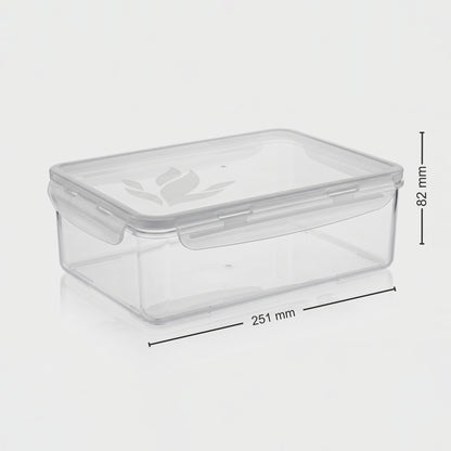 Varmora Clamp It – Rectangle Airtight Storage Container with Clip-Lock Lid, Food-Grade Plastic