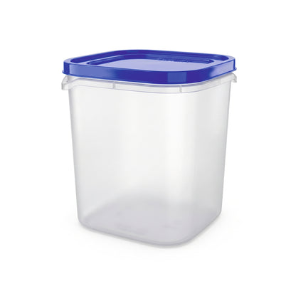 Varmora Glory Square Container – Air-Tight Lid, Transparent, Space-Efficient, 100% Food-Grade Plastic (5 Ltr / 7 Ltr / 10 Ltr)