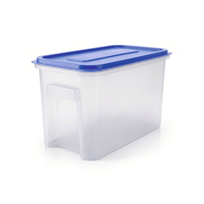 Varmora Smart Storage - Plastic Storage Containers, Rectangular Shape, Transparent Body, Airtight, BPA-Free, 10 KG, 15 KG