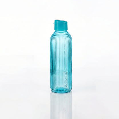 Varmora Aqua Ridge – Plastic Water Bottle, BPA Free, 100% Virgin Plastic, Leak Proof, Ideal for Daily Desk Hydration, 1 Litre.