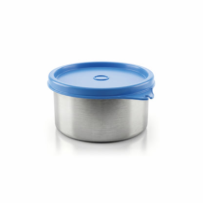 Varmora SS Corporate Delight Tiffin - Stainless Steel 3 Container, Insulated Bag, Airtight & Leak-Proof (Round Container) 100% Food Grade