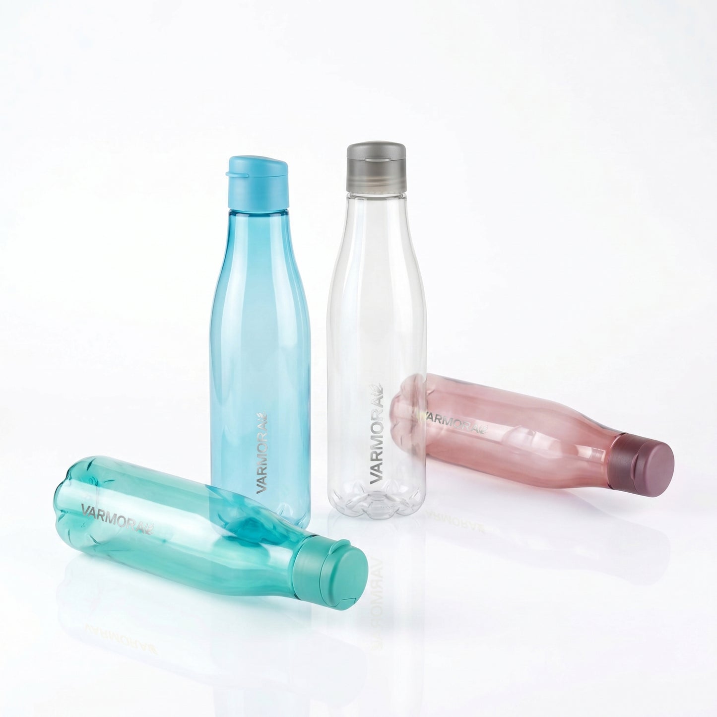 Varmora Aqua Ocean – Plastic Water Bottle, BPA Free, 100% Virgin Plastic, Leak Proof, Ideal for Daily Desk Hydration, 1 Litre.