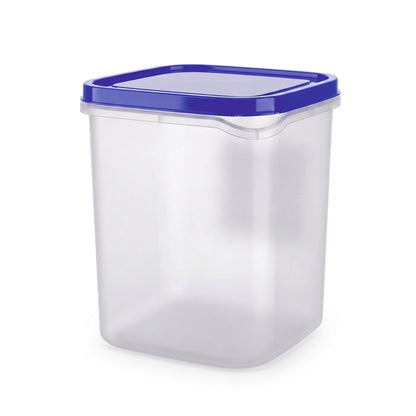 Varmora Glory Square Container – Air-Tight Lid, Transparent, Space-Efficient, 100% Food-Grade Plastic (5 Ltr / 7 Ltr / 10 Ltr)