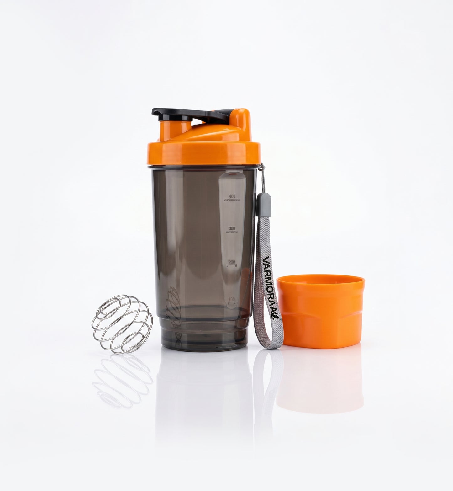 Varmora Protein Shaker For Gym - BPA Free, Food Grade Plastic, Stainless Steel Blender, 575 ml