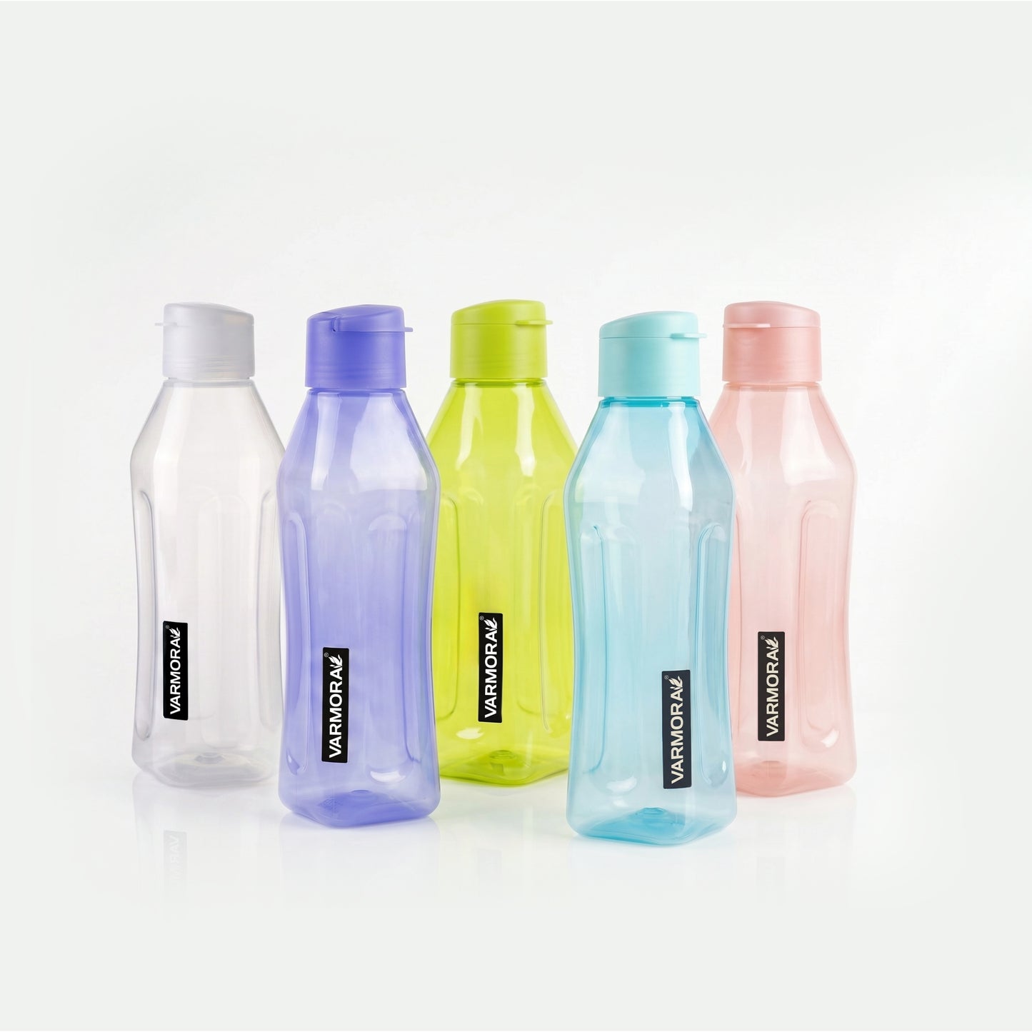 Varmora Aqua Smarty – Plastic Water Bottle, BPA Free, 100% Virgin Plastic, Leak Proof, Ideal for Daily Desk Hydration, 1 Litre.