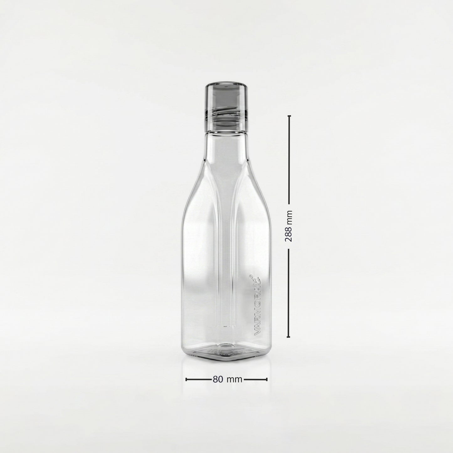 Varmora Aqua Flora – Plastic Water Bottle, BPA Free, 100% Virgin Plastic, Leak Proof, Ideal for Daily Desk Hydration, 500 ml., 750 ml., 1 Litre.