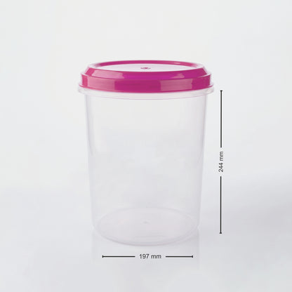 Varmora Glory - Set of 3(5,7,10 Ltr), Plastic Containers With Air-Tight Lid, For Storing Atta, Flour & Rice, Transparent Design, BPA Free 100% Food-Grade Plastic