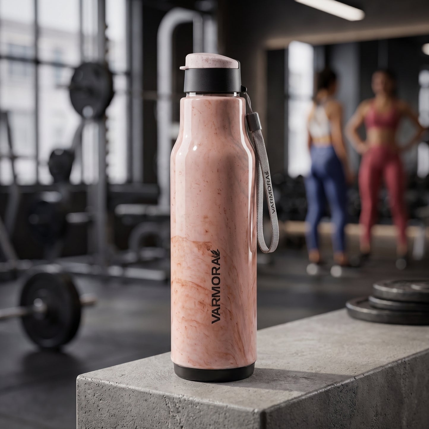 Varmora Sofia - Insulated Water Bottle, Stainless Steel Inner, 100% Virgin Plastic, Hot & Cold Compatible