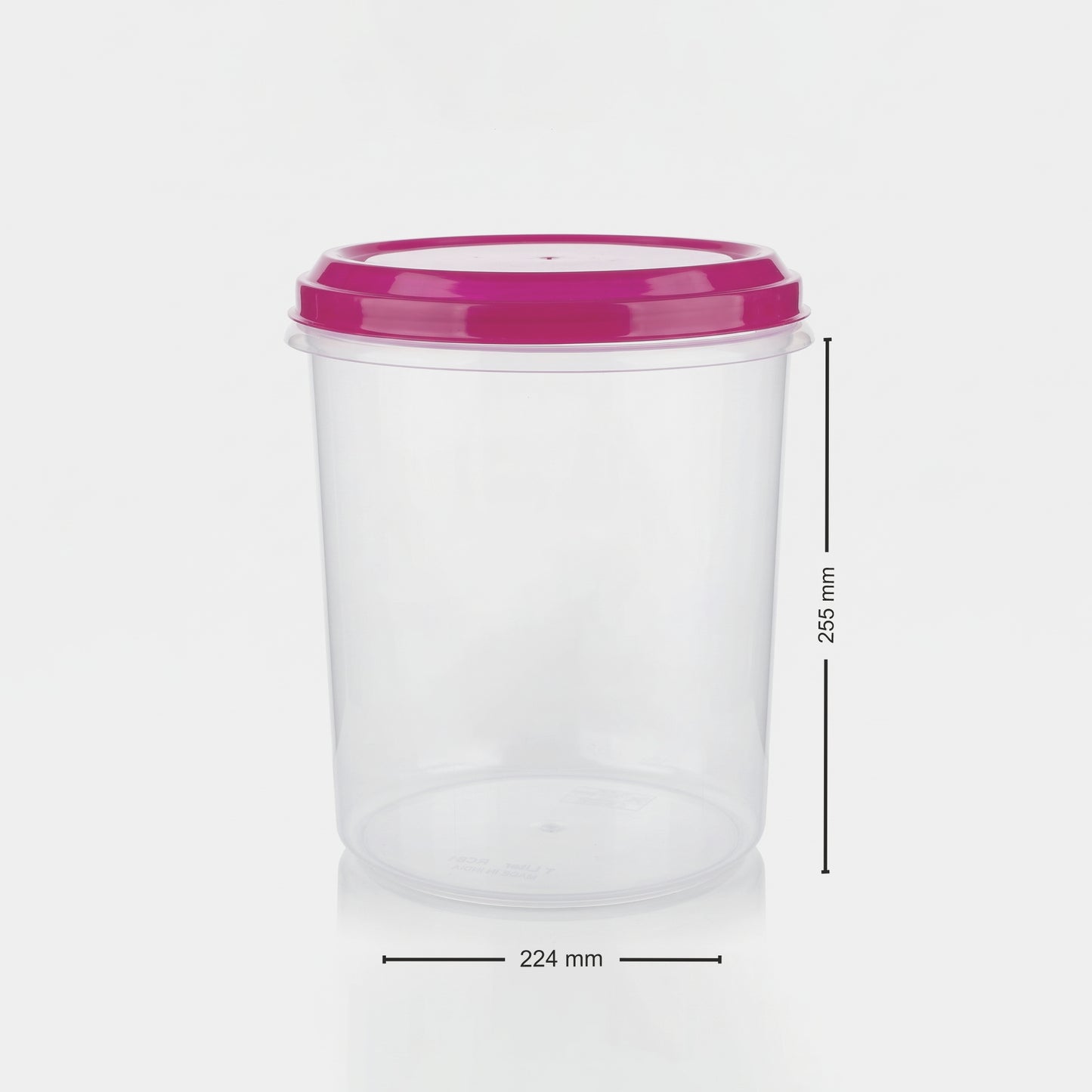 Varmora Glory - Set of 3(5,7,10 Ltr), Plastic Containers With Air-Tight Lid, For Storing Atta, Flour & Rice, Transparent Design, BPA Free 100% Food-Grade Plastic